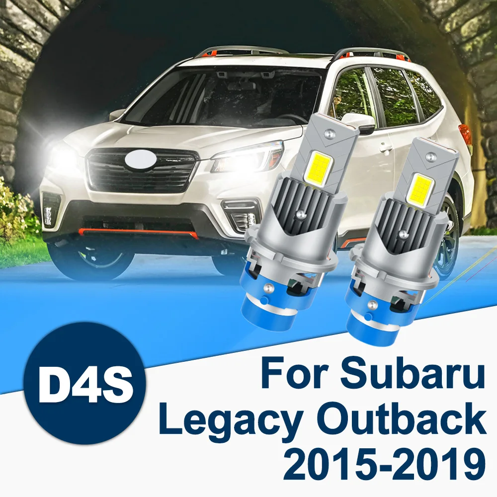 

For Subaru Legacy Outback 2015-2019 D4S D4R LED Headlights High Low Beam Light Conversion Extremely White 6000K 1:1 size Replace