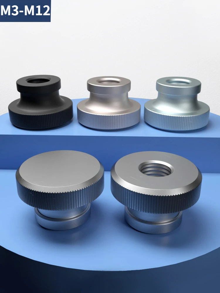 M3-M12 304 Stainless Steel Hand Nut GB806 High Head Knurled Thumb Through Hole Blind Hole Nut Advertising Decorative Nail
