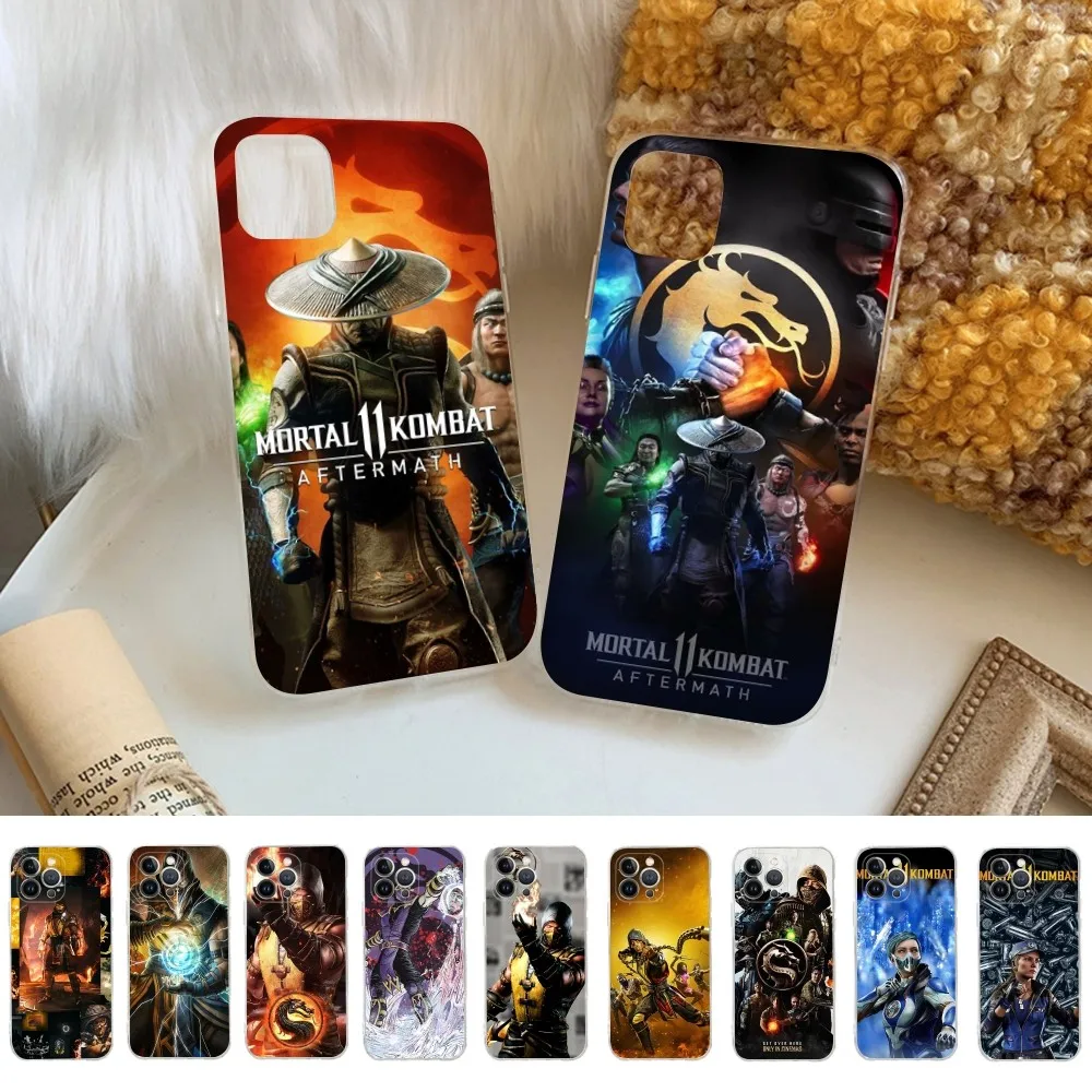 Mortal Kombat Phone Case For iPhone 14 13 12 Mini 11 Pro XS Max X XR SE 6 7 8 Plus Soft Silicone Cover