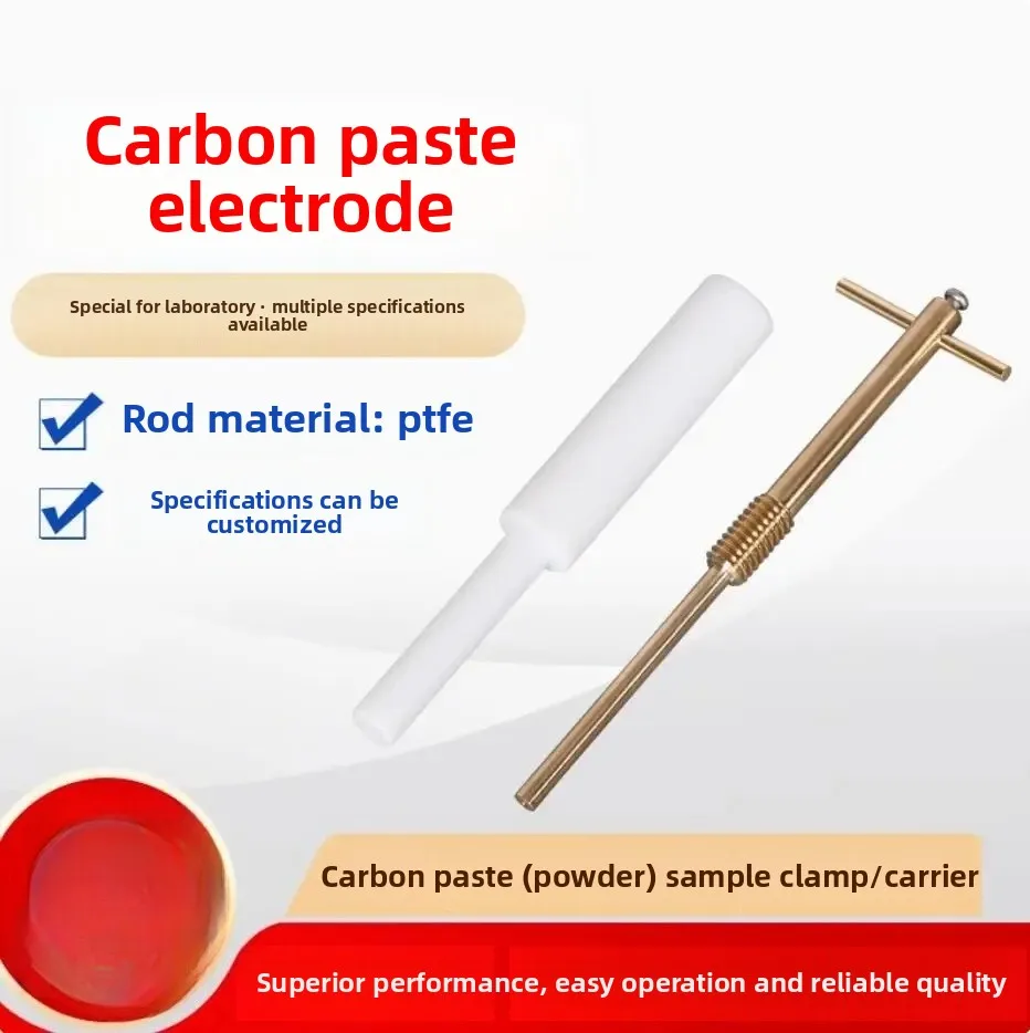Carbon Paste Electrode Adjustable Cavity for Electrochemical Analysis Laboratory Research