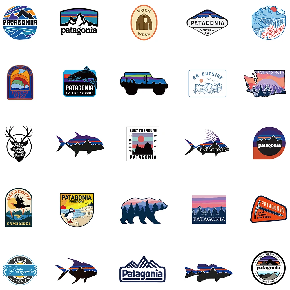 Pegatinas impermeables con logotipo de marca para exteriores, calcomanías geniales para acampar, para libros, ordenador portátil, teléfono, coche,