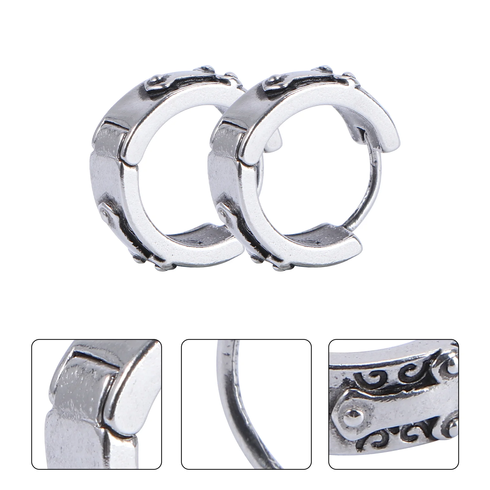

Earrings for Men Retro Titanium Steel Accessory Personality Creative Vintage