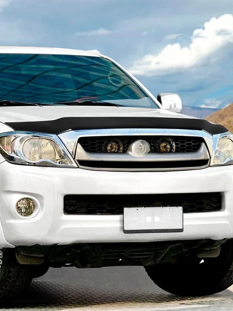 Matte Black Hood Deflector Bonnet Protector Guard Trim FOR TOYOTA HILUX VIGO 2005-2010 4X4 Car Accessories