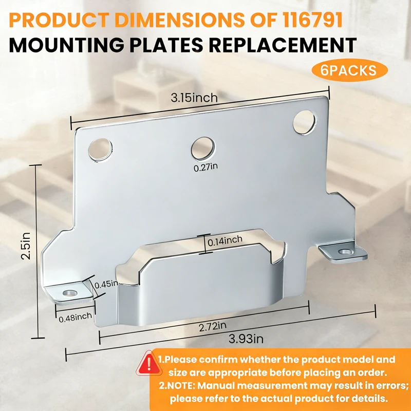 

6PACK For Ikea Skorva Midbeam Bed Monunting Brackets W/ Fitting Screws 116791 Camper Conversion Brackets Part