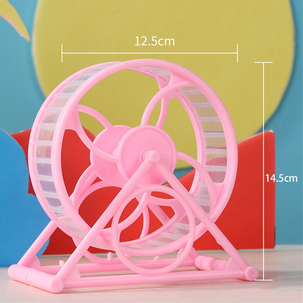 Toy Roller Quiet Operation Easy To Replace Childish Reinforcement Hamster Toys Silent Hamster Running Wheel Durable Pet Playmate