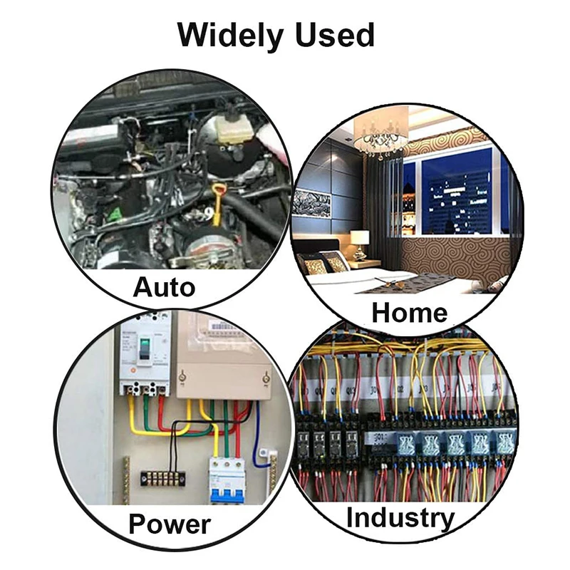 200pcs SVS 1.25-4 Fork Spade Terminal Connector 22-16 AWG Wire Cable Connector Insulated Cord Terminal