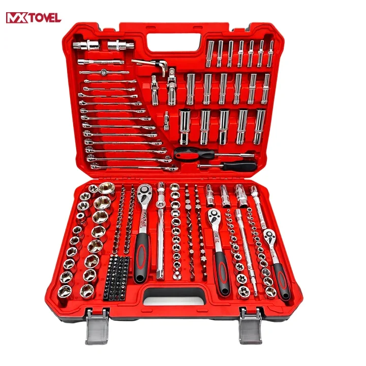 216-Piece 3-Drive Hand Tool Set with Sockets Ratchets & 94 Bits-OEM 1 Year Warranty Home Use 1/4