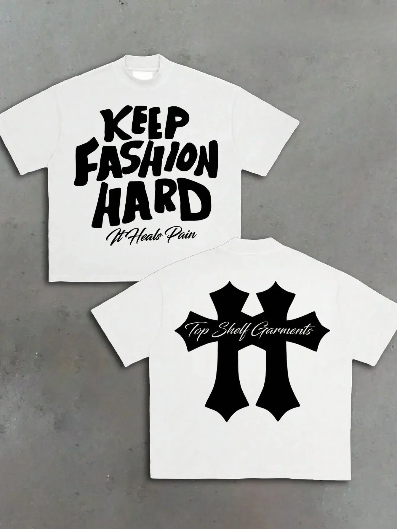 Harajuku Y2k Tops Graphic Round Neck Cotton High Street New Women Printed T-shirt Trendy Brand Loose Casual Couple American