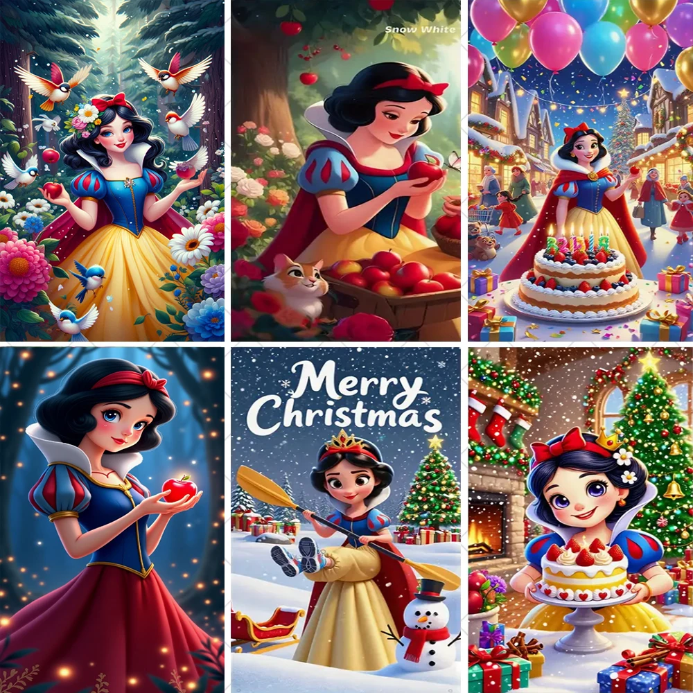 

Disney Snow White Princess Door Cover Xmas Birthday Party Decoration Background Indoor Outdoor Backdrop Baby Shower Supplies