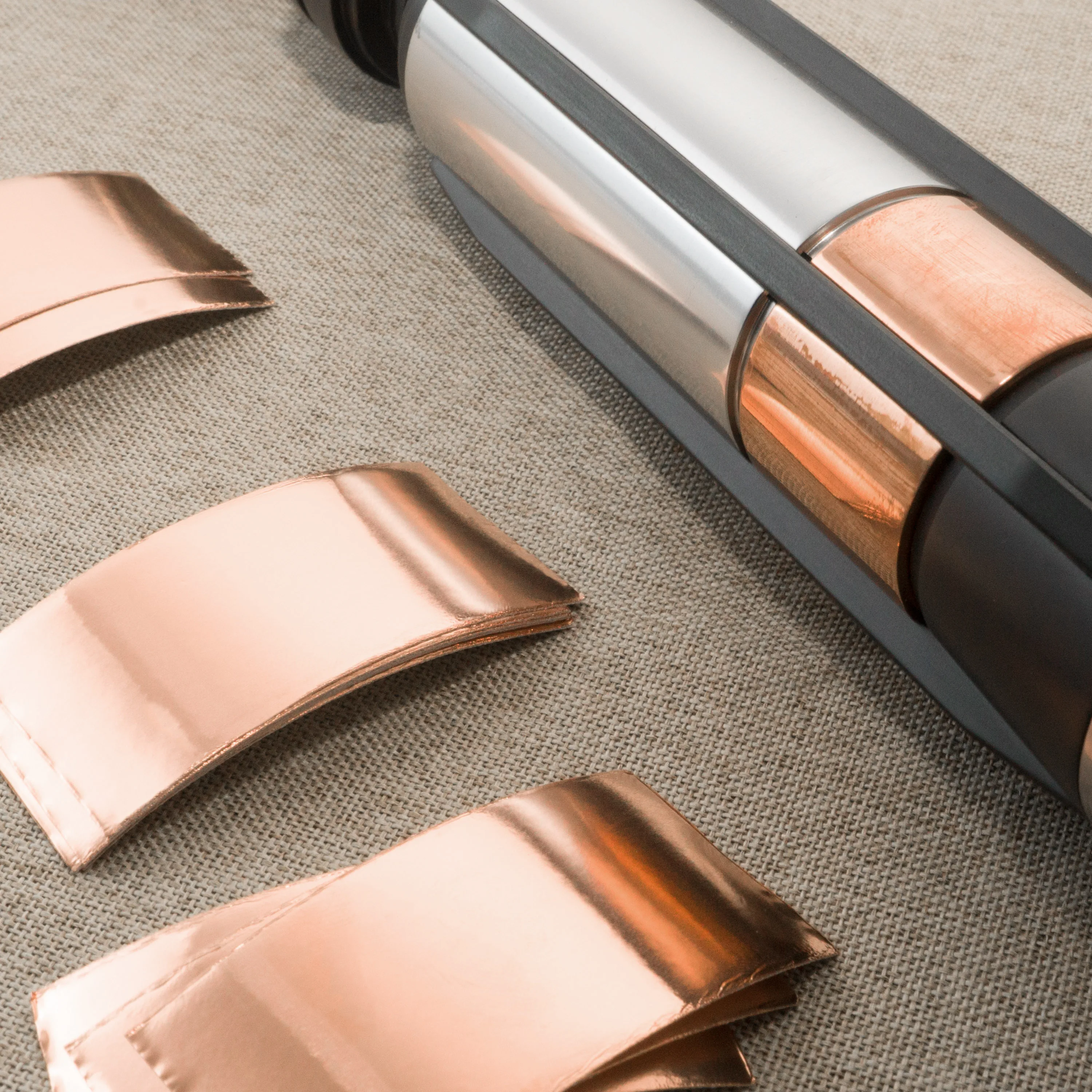 Metal material copper foil paper Width 30mm Length 60mm Thickness 0.2mm DIY lightsaber creation size can be adjusted by yourself