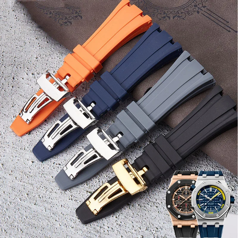 Watch band For AP Royal Oak Offshore 15400/15202/15703 rubber silicone watch strap men's watch strap accessories 27mm 28mm