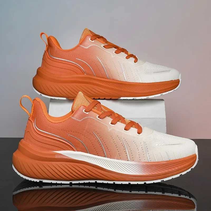 

New Cushioning Running Shoes For Men Suitable Heavy Runners Lace Up Sports Women Non-slip Outdoor Athletic Male Sneakers