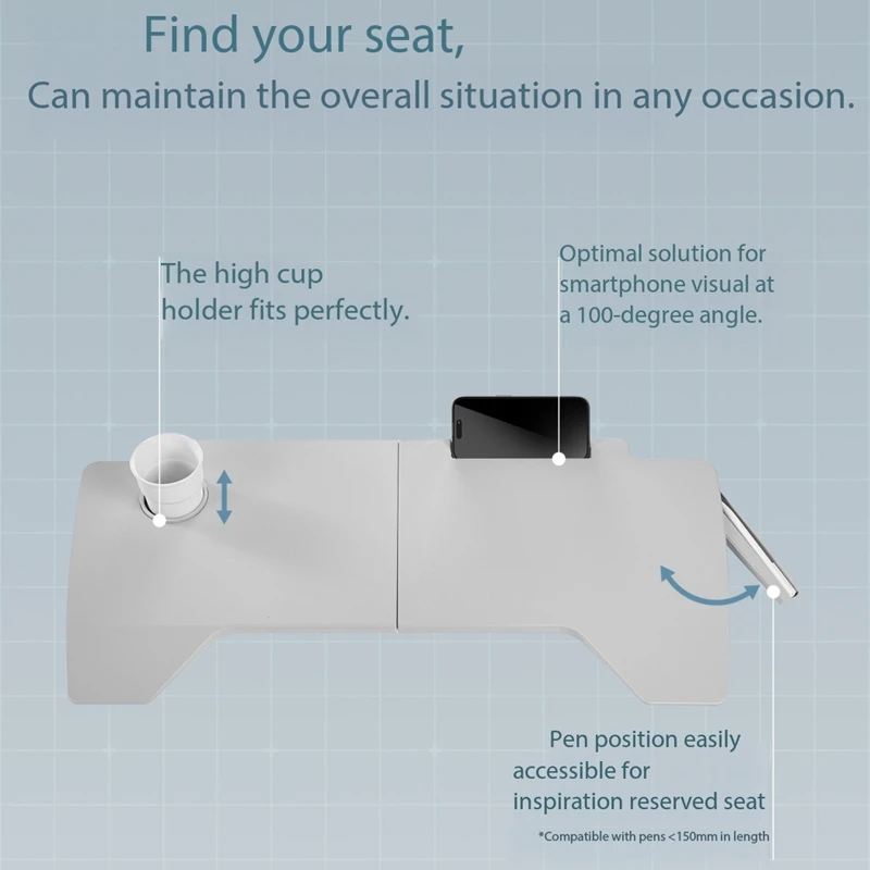 Compatible with Modely/3/yl Refresh Car Trays, In-Car Folding Tables, and Passenger-Side Car Tables