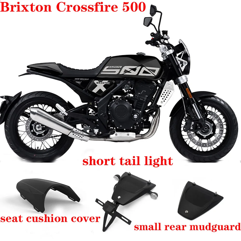 

For Brixton Crossfire 500 Retro Cushion Cover Rear Mudguard License Plate Light License Plate Bracket Turn Light Assembly