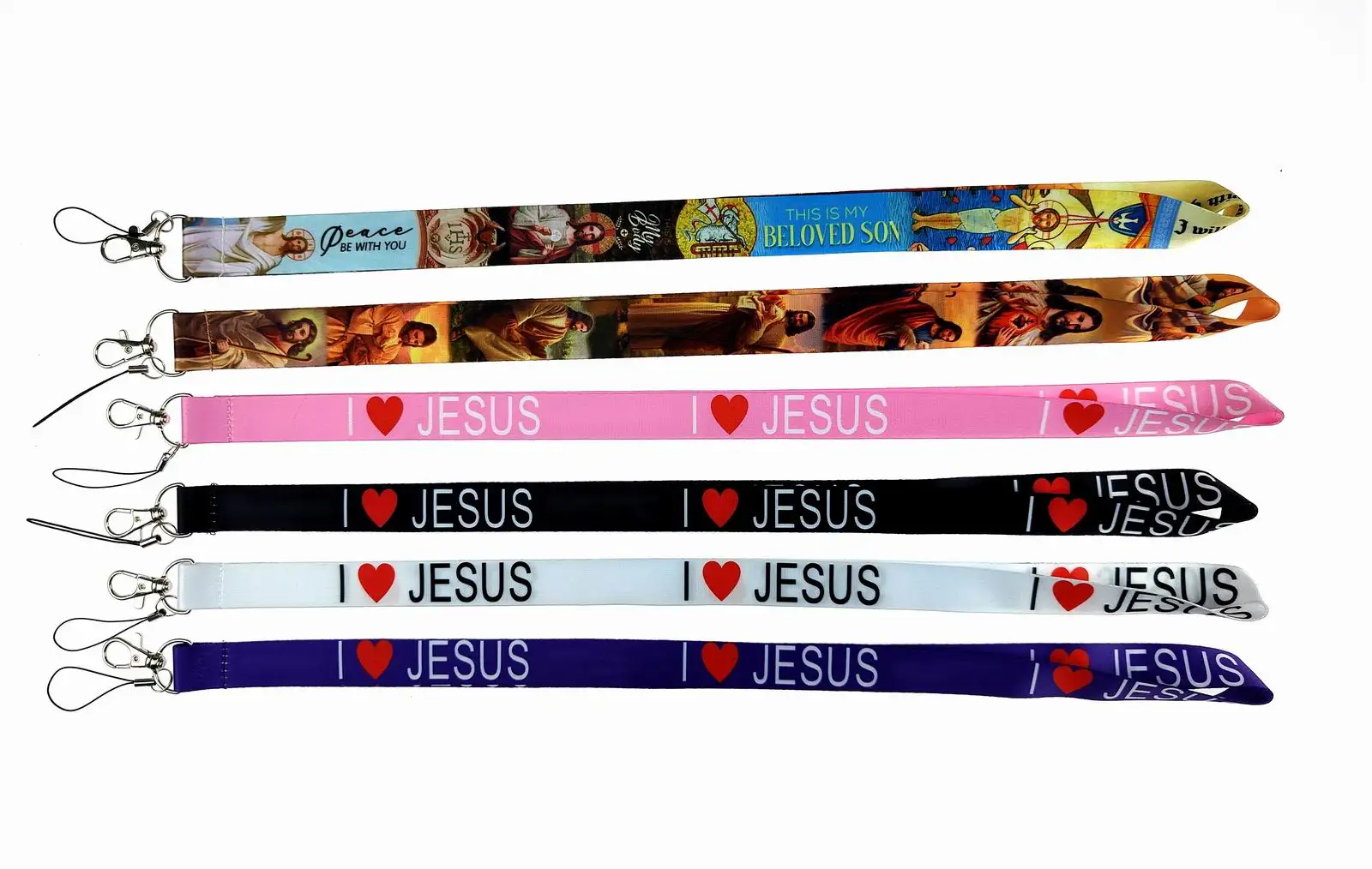 Jesus Neck Strap Lanyard For Keys ID Nurse Card Badge Holder Keychain Hang Rope Webbing Ribbon Mobile Phone Accessories