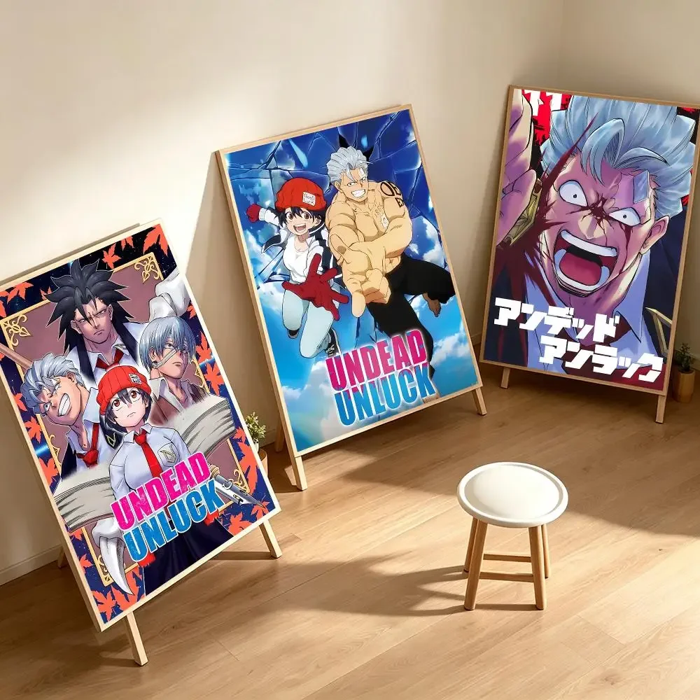 Anime Undead Unluck Poster Poster HD Printing Cozy Healing Style Wall Art Home Decor For Living Room Bedroom Gift