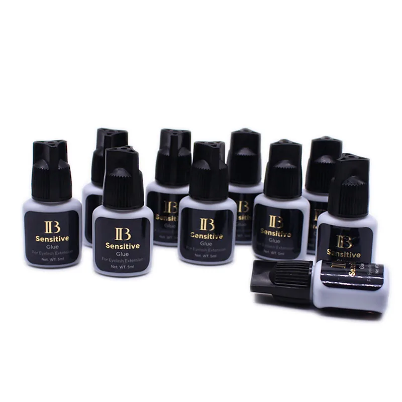 

IB Sensitive Eyelash Extension Glue Korea 5ml Fast Drying Strong False Lash Glue Great Retention Low Stimulation Wholesale