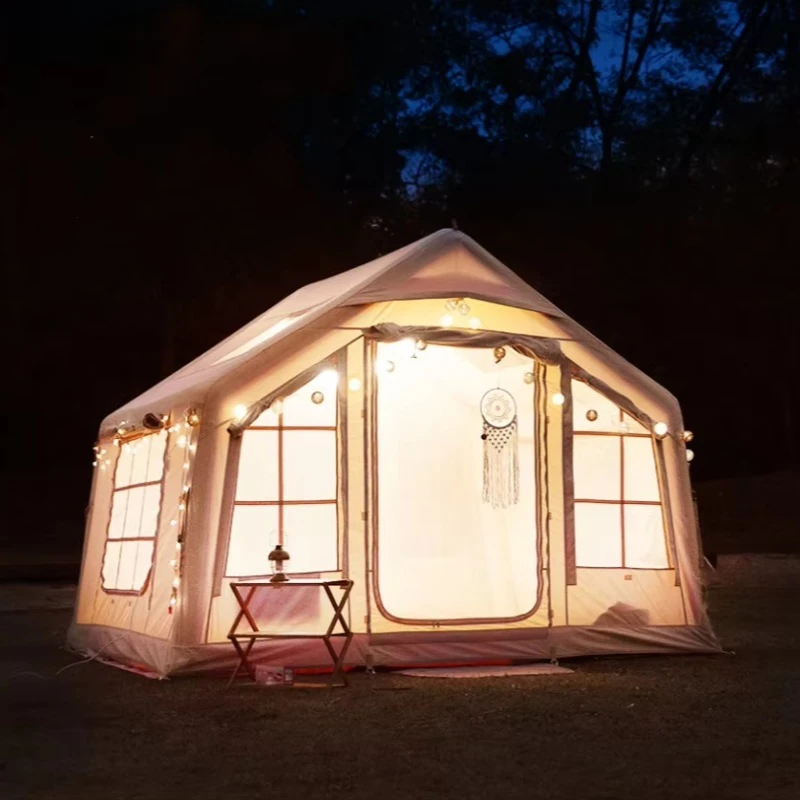 Tienda de campaña inflable automática de tela Oxford 600D: alta calidad con bomba incorporada