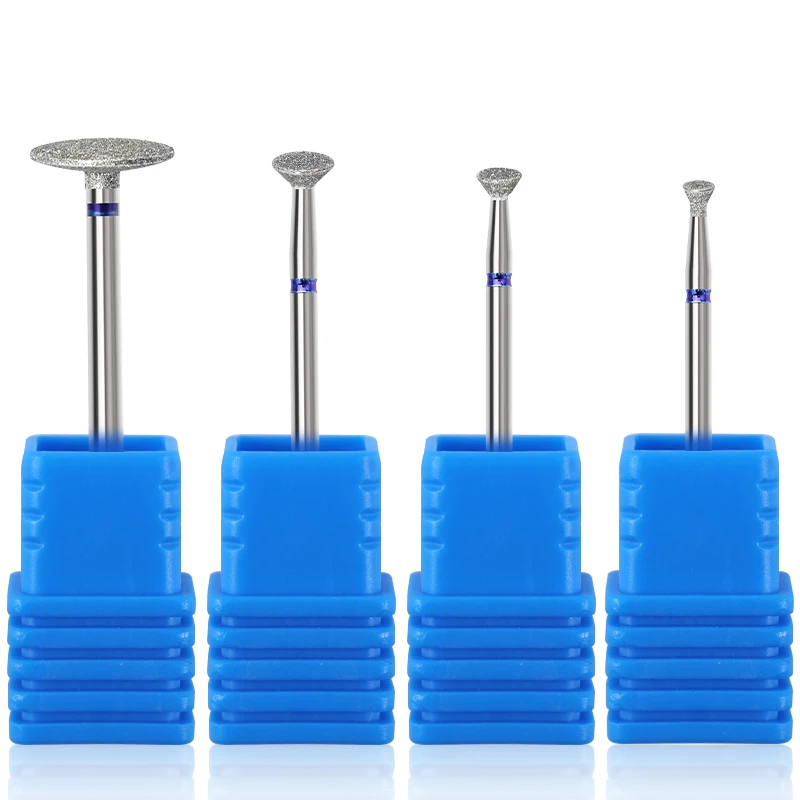 كربيد قاطعة المطحنة مانيكير مسمار لقمة ثقب ملفات الأظافر الكهربائية الأزرق طحن بت المطاحن القاطع مسمار أدوات الرسم اكسسوارات ﻿