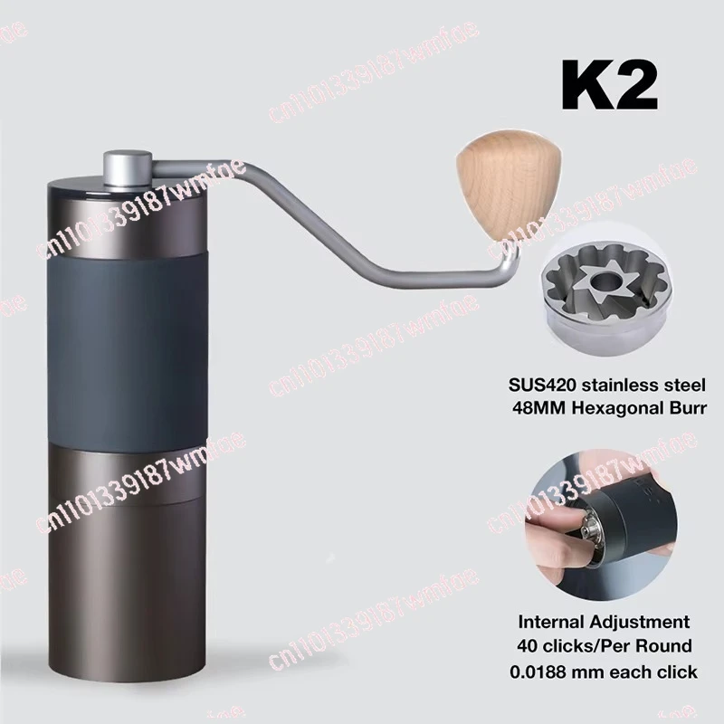 Portable Manual Coffee Grinder 420 Stainless Steel 38/48mm Burr Modern Design K0/K1/K2/K3 Models