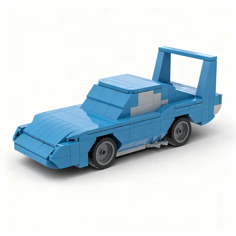 197pcs MOC Strip 'The King' Weathers - Plymouth Superbird City Champions Model Building Blocks Creative Collection Assemble