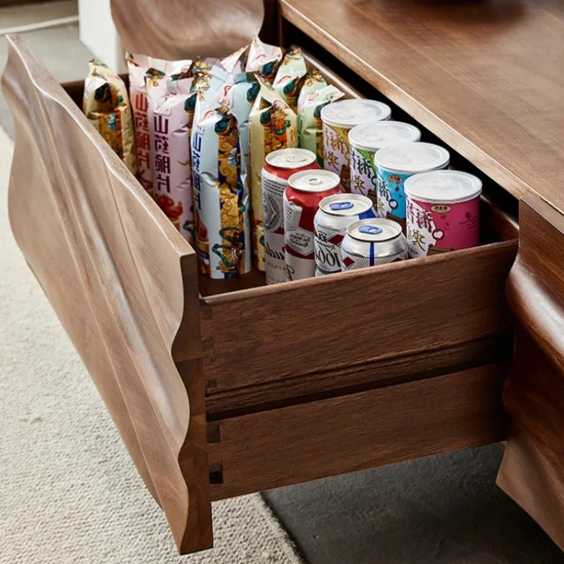 تخزين حامل تلفاز من الخشب الصلب أدراج غرفة المعيشة الحد الأدنى الطابق حامل تلفاز عرض العالمي Meuble دي أثاث التلفزيون المنزل #5