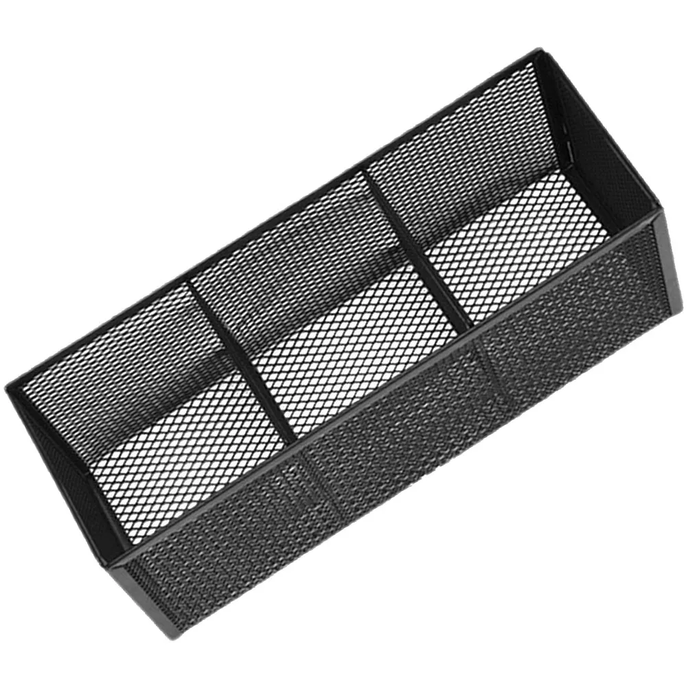 

Iron Storage Box Aesthetic Pen Holder Desk Organizer Stationery Bin Caddy Mesh Pens Pencil Brush Makeup Tabletop