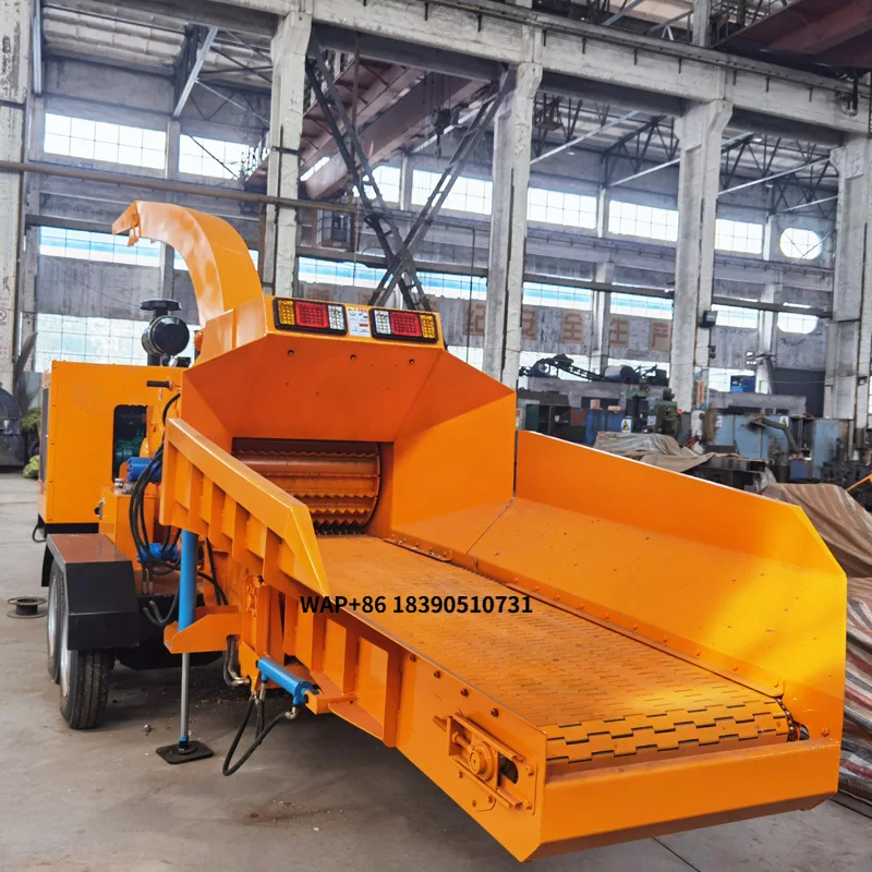 Forestry Machinery Heavy Duty Industrial Wood Chipper Shredder Chipping Machine Shredder Drum Wood Chipper Machine
