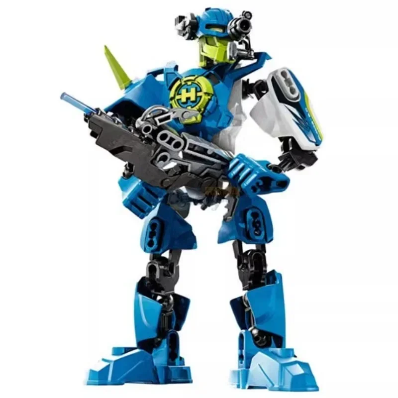 Hero Factory Star Warrior Bionicle Bausteine, Furno Evo Kombinierter Roboter-Mech Modellbausatz für Kinder, Feiertagsgeschenk – Detail 8
