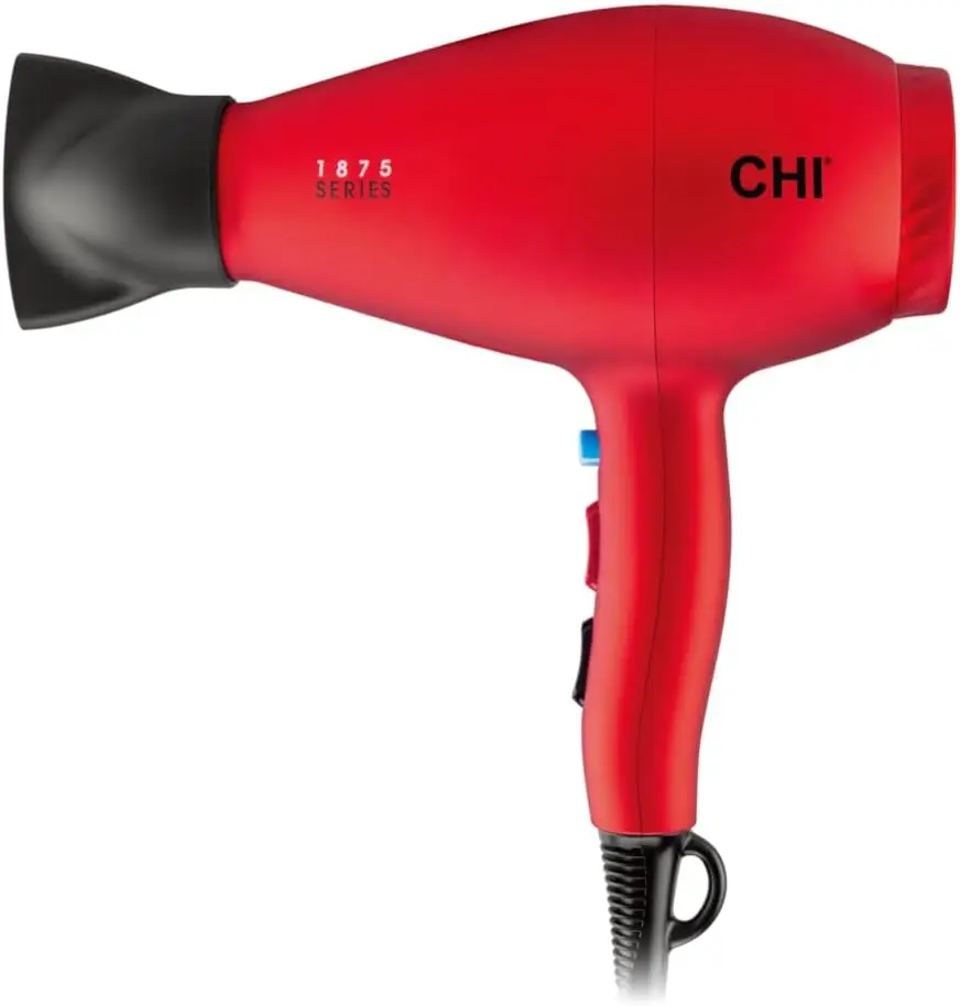 Professional Ionic Hair Dryer 1875W Ceramic Technology Fast Drying Blow Dryer Frizz Reduction Shine 3 Heat 2 Speed Diffuser Conc