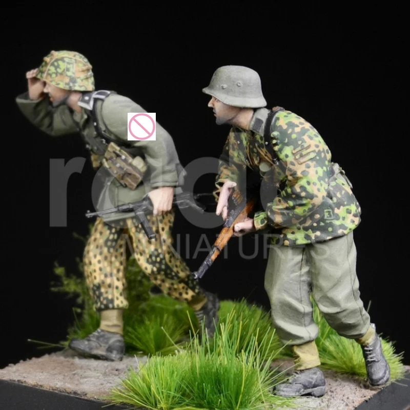 1/35 Scale Resin Figures Model Assembled Kits GK Military Figures Military 2 Persons Unassambled Unpainted DIY Hobby modelos