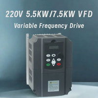 220V Variable Frequency Drive, 1.5KW to 7.5KW, 220V Output, Energy-Efficient Inverter for Motor Control
