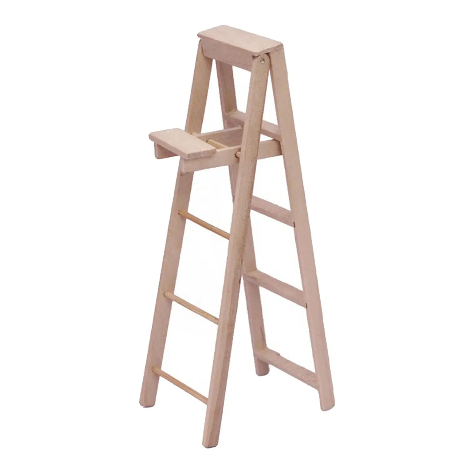 Simulation Dollhouse Miniature Ladder Doll House Decoration Children Toys Bjd Doll Decor Birthday Gifts Furniture Room Library