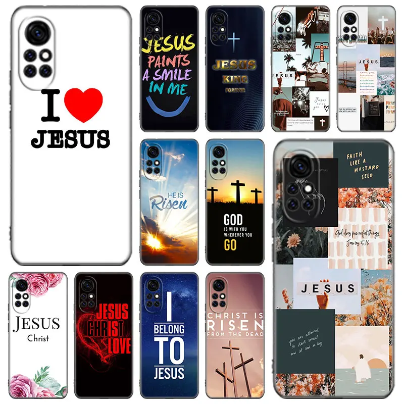 Bible Jesus Christ Christian Phone Case For Huawei Honor 60 50 SE 30S Mate 30 20 10 Lite 40 Nova 9 8 Pro Y60 8i 7i 7SE 5T Cover