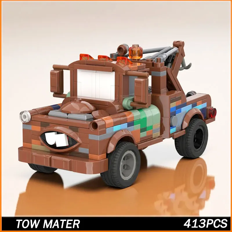 

MOC Super Car Series Speed Brown пикап Строительные блоки Лучшая коллекция Настольные образовательные модели Игрушки Подарки на день рождения 413 шт.