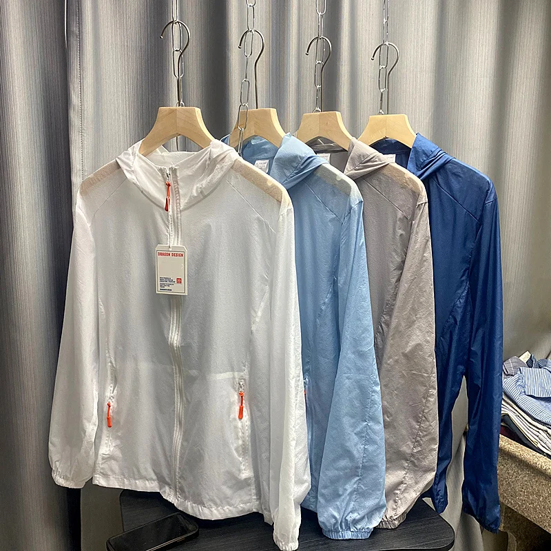 

Lightweight Breathable Men's Summer Outdoor Thin Single-color Sport Casual Hooded Sun Protection Jaet Faion Urban Sle L...