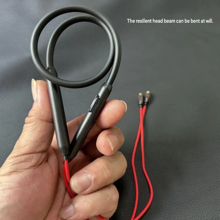 Entry Level DIY Mod MMCX Detachable Bluetooth Neckband Cable, High Fidelity Sound Replacement Earphone Wire