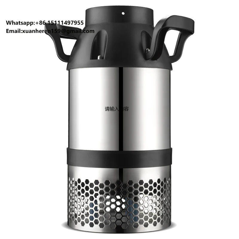 

Garden Submersible Pump BPT-500-110 6000L/H High Flow Rate Variable Frequency Booster Vertical Horizontal Motor Screw for Marine