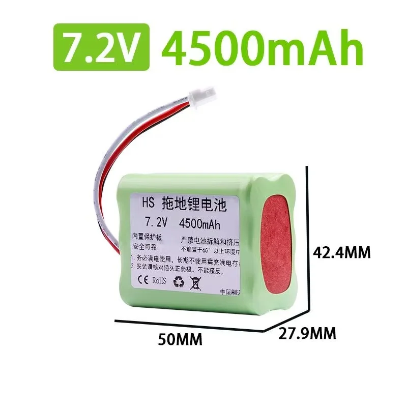 7.2V NI-MH 4500mAh Battery for iRobot Braava 380T 380 390T Mint 5200 5200B 5200C Vacuum Cleaner upgraded 3000MAH NI-MH Battery