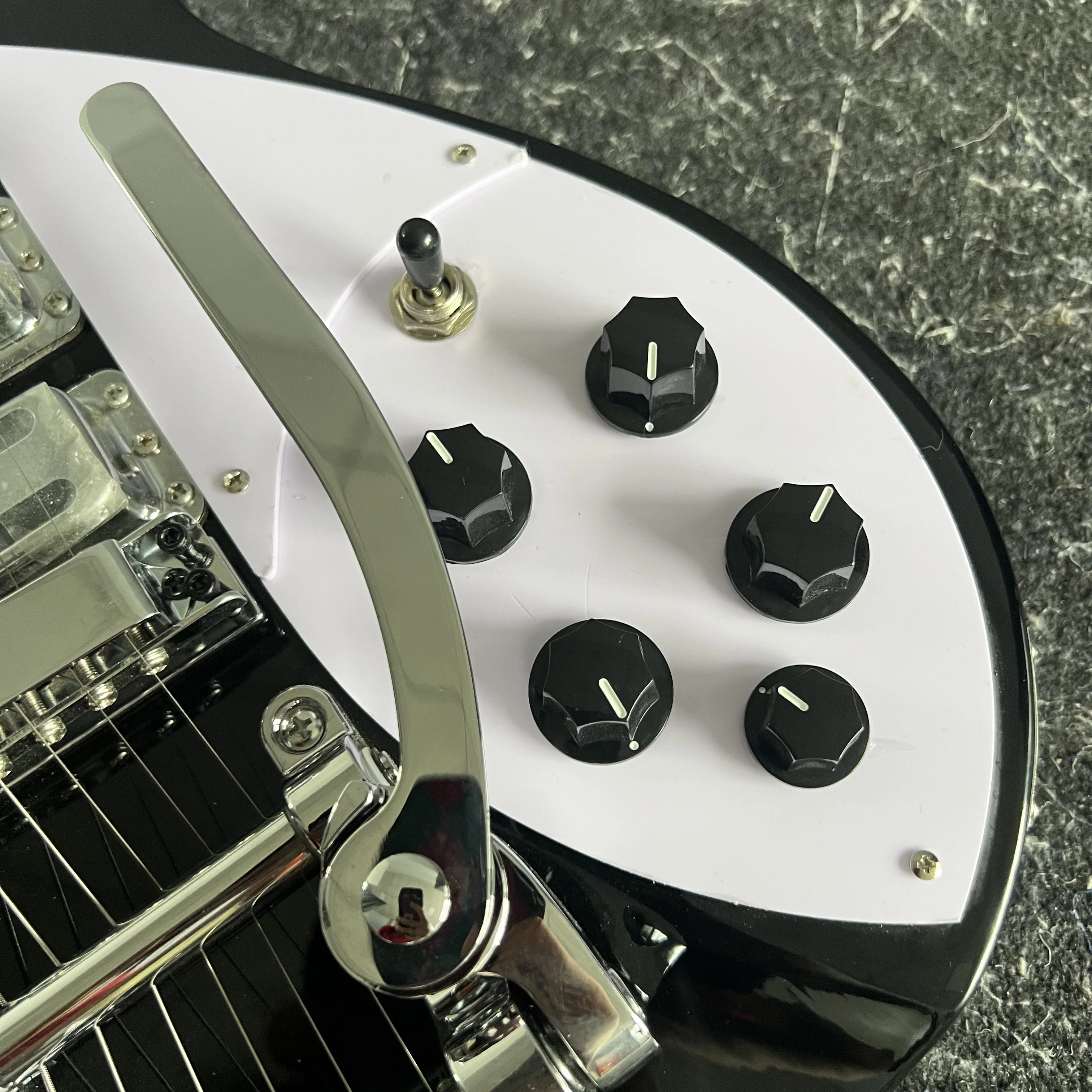 جيتار كهربائي صغير بعصا التحكم KGD، أسود 325، التقاطات H-H-H، مستودع محلي، جيتار كهربائي صوتي، شحن مجاني #2