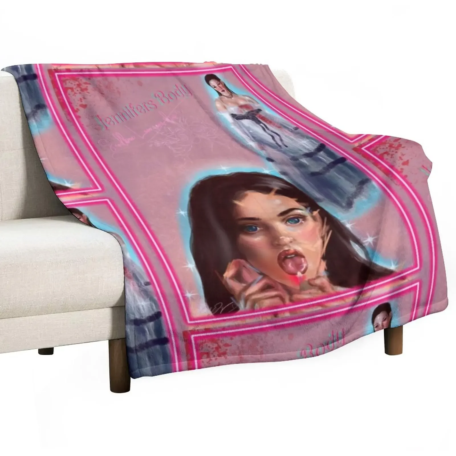 

Jennifer's Body Throw Blanket Large Warm Decorative Sofas Soft Big Blankets