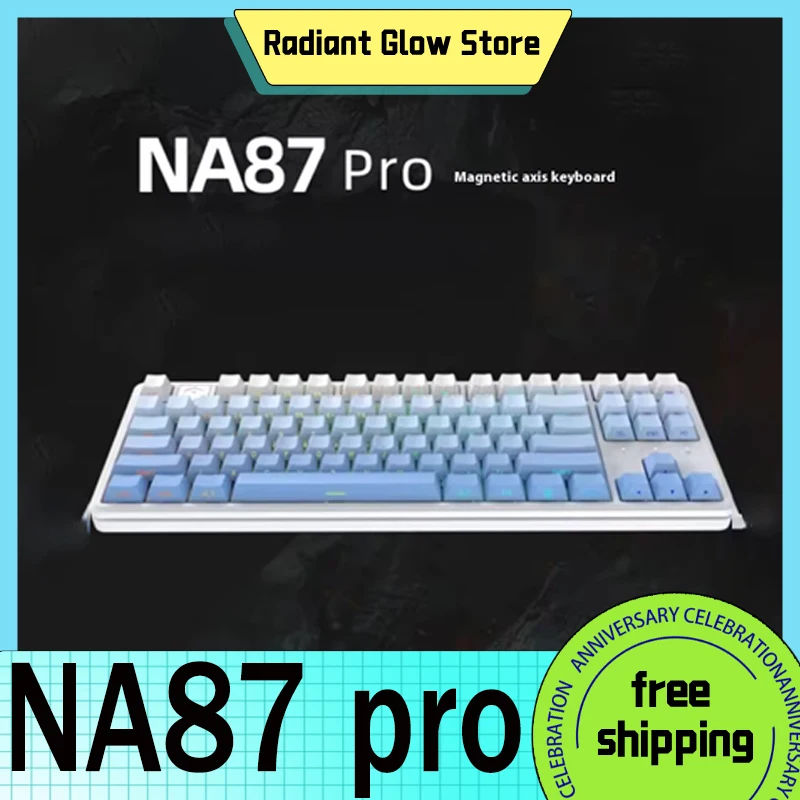 

Irok Na87 pro Keyboard Magnetic Switch Hotswap E-Sports Mechanical Keyboard Customize Accessories Office Gaming Gifts