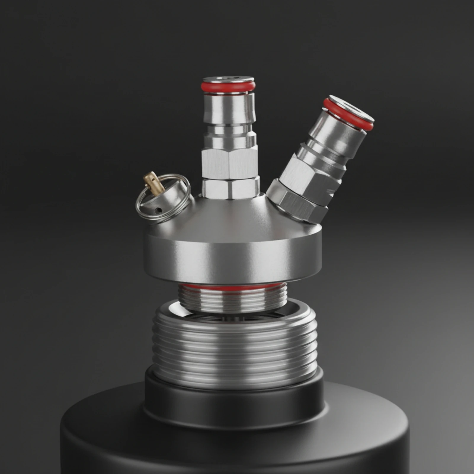Keg Dispenser Head Easy to Install Keg Tap with Quick-Connect Fittings Compatible Heavy-Duty for Homebrewers, Kegerator