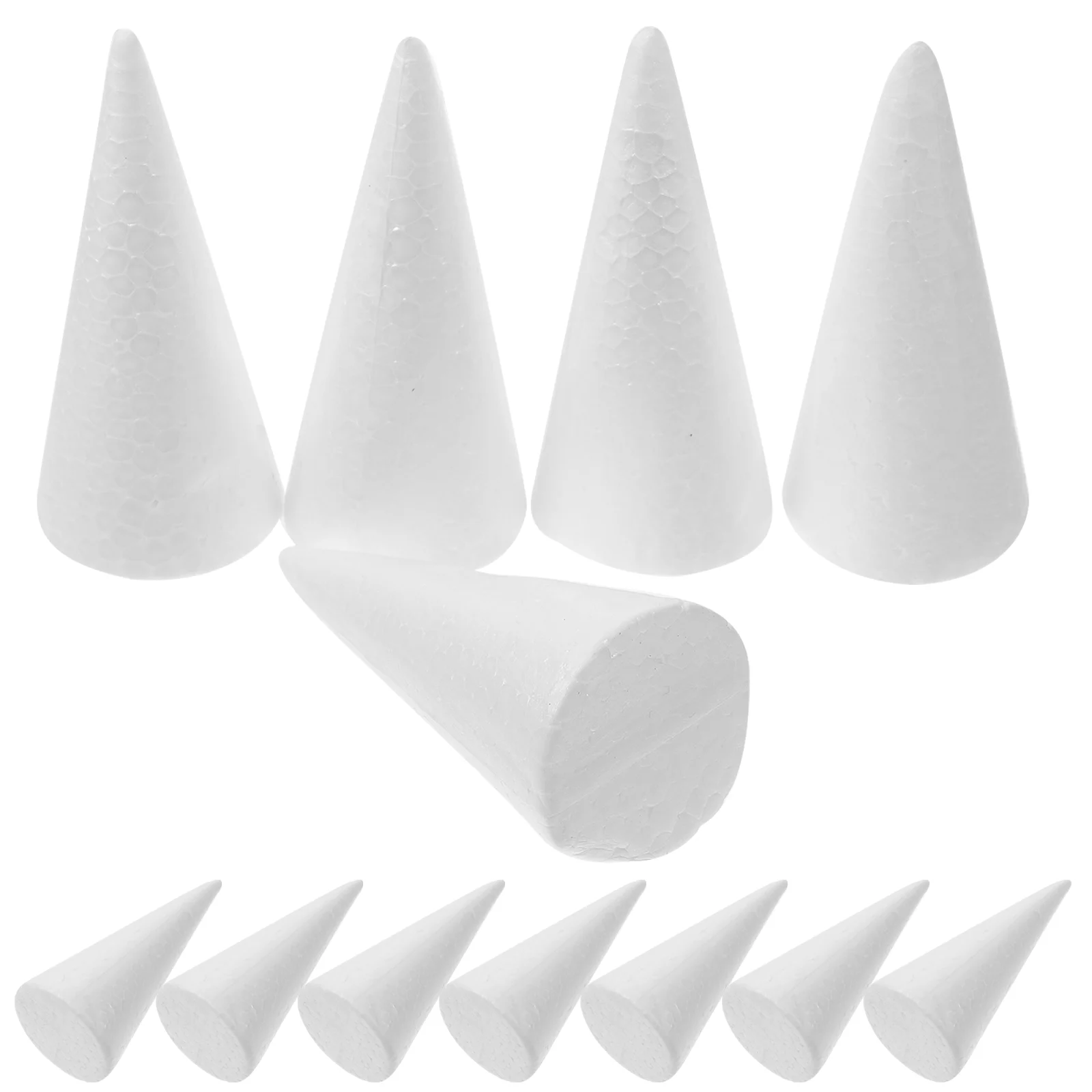 

12 Pcs Kids Travel Toys Children Cone Craft Christmas DIY Ornament White Father