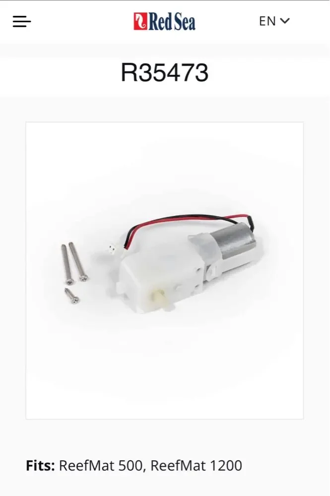 Redsea Reefmat 500 1200 Gear Motor R35473