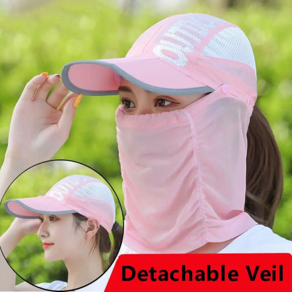

Quick-dry Hat Sun Protection Hat Sun Hat Neck Cover Wide Brim Baseball Cap With Neck Flap UV Protection Face Cover Cap Outdoor