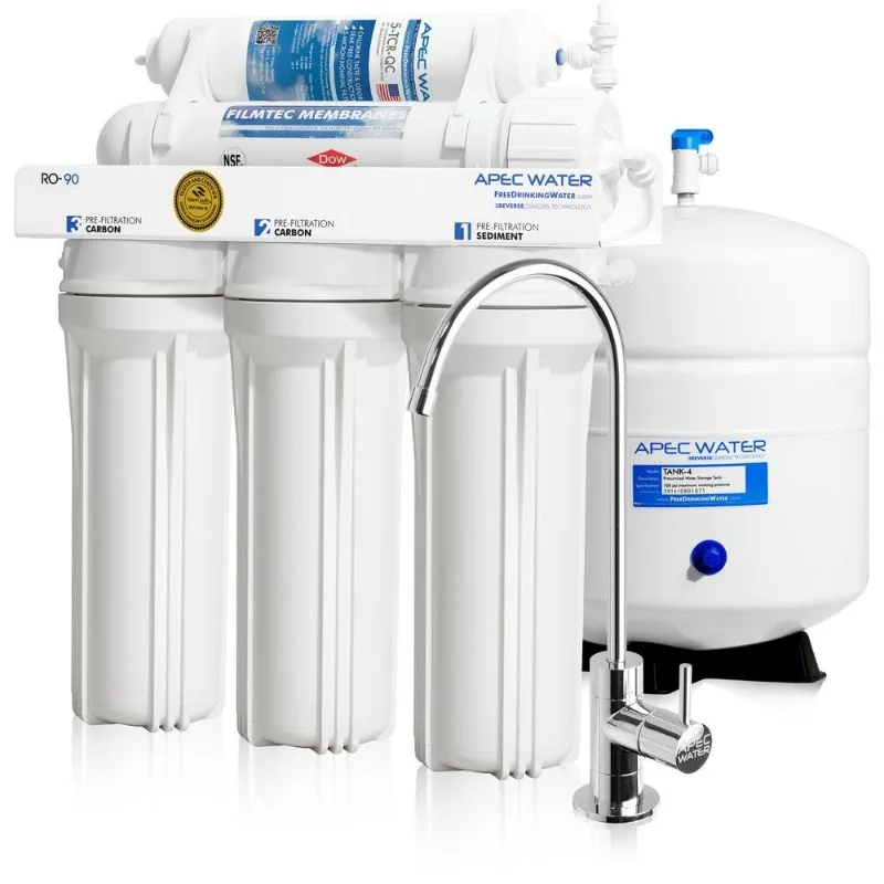 APEC Water Systems RO-90 Ultimate Series Top Tier Supreme Certified High Output 90 GPD Ultra Safe Reverse Osmosis Drinking Water