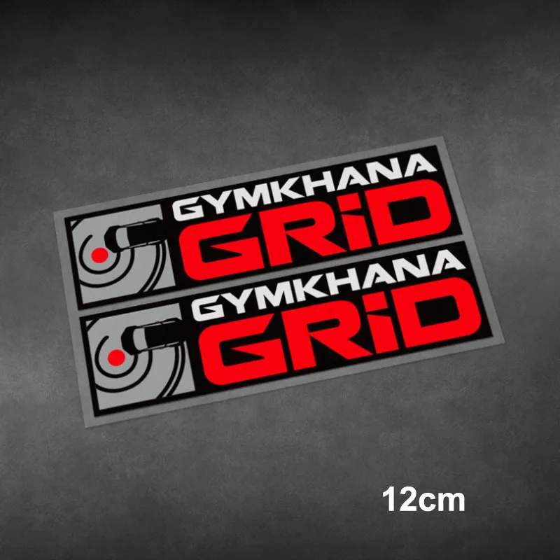2Pcs/Set Gymkhana Grid Racing Vinyl Stickers Waterproof Decals For Car Motorcycle Body Windshield Tank Fairing Decor