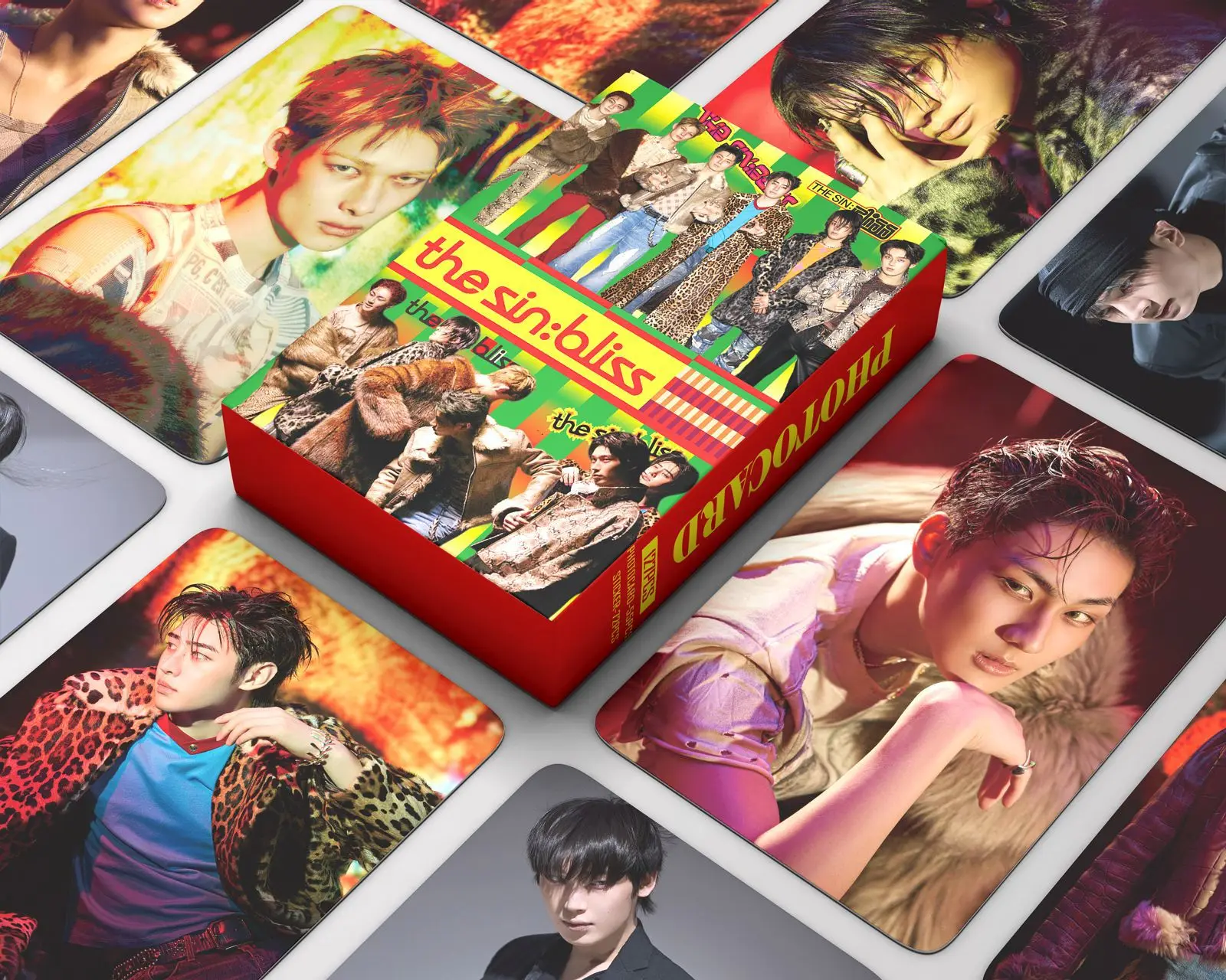 127PCS Single ALbum THE SIN BLISS Mini LOMO Card Photocards Stickers HD Fans Collection Cards Decorative Present Fans Gifts