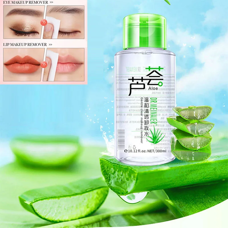 

Aloe Vera Gentle and Clear Makeup Remover moisturizing cleansing non-irritating face eyes lips makeup cleansing makeup remover